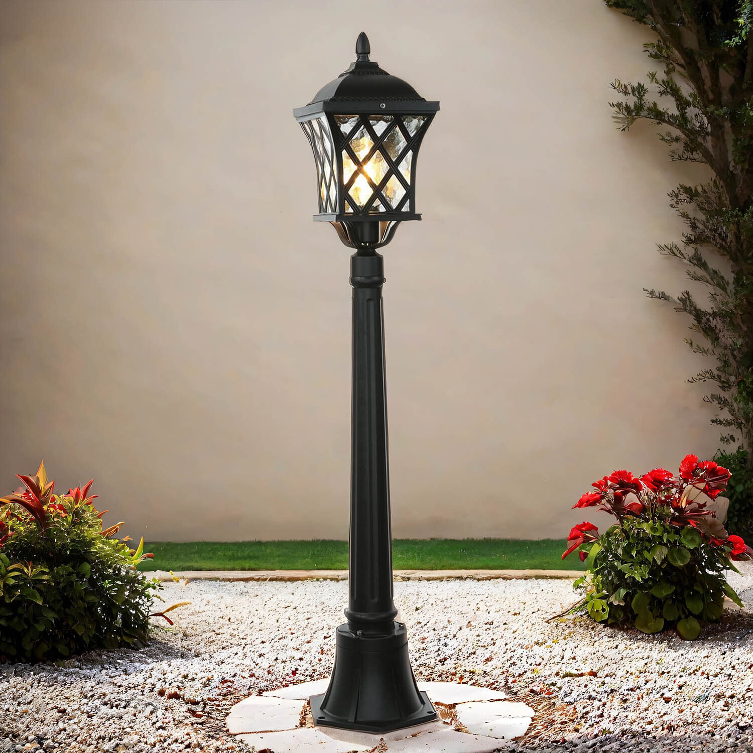 Lampadaire extérieur classique en anthracite