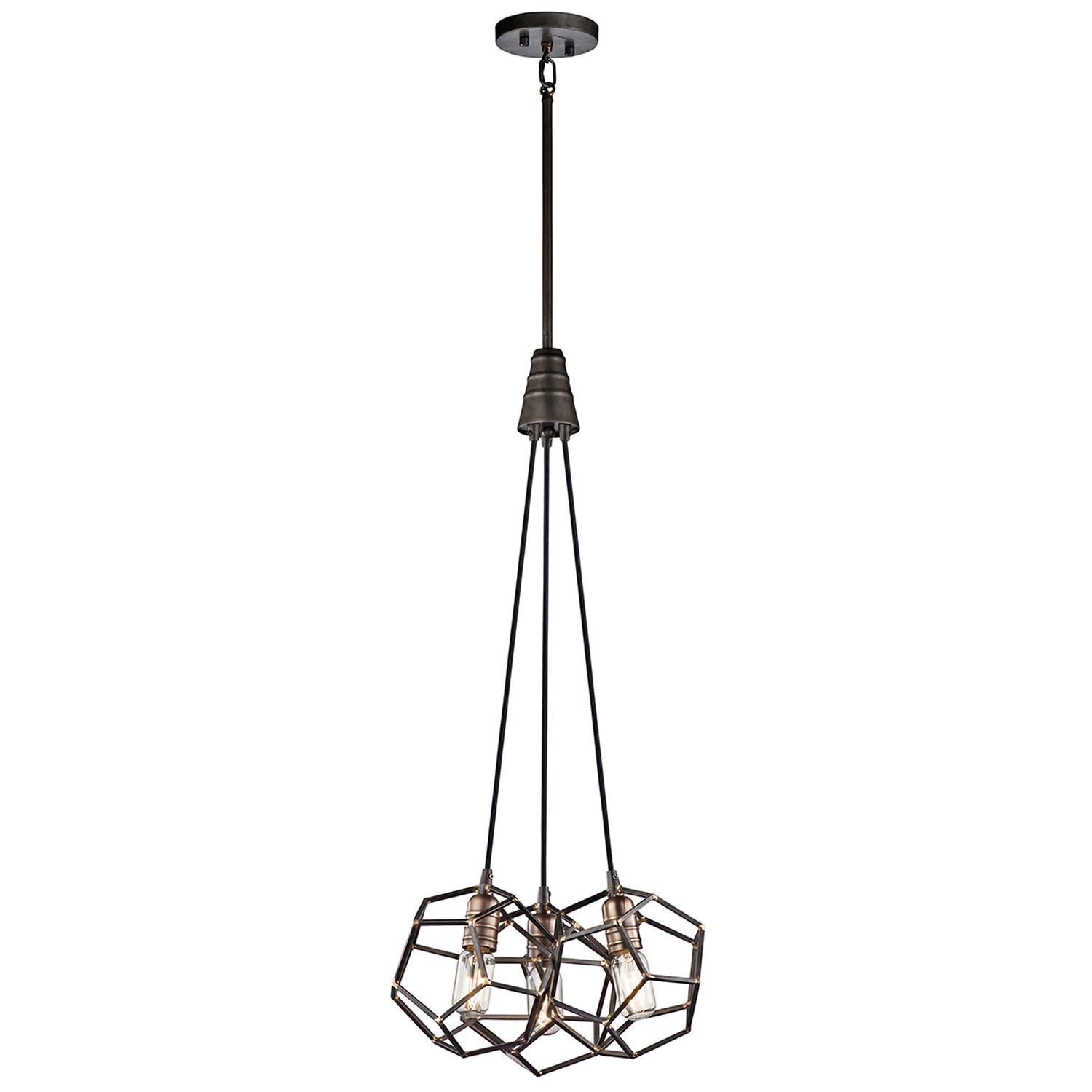 Suspension MALIA Ø20cm 3xE27 Lampe industrielle