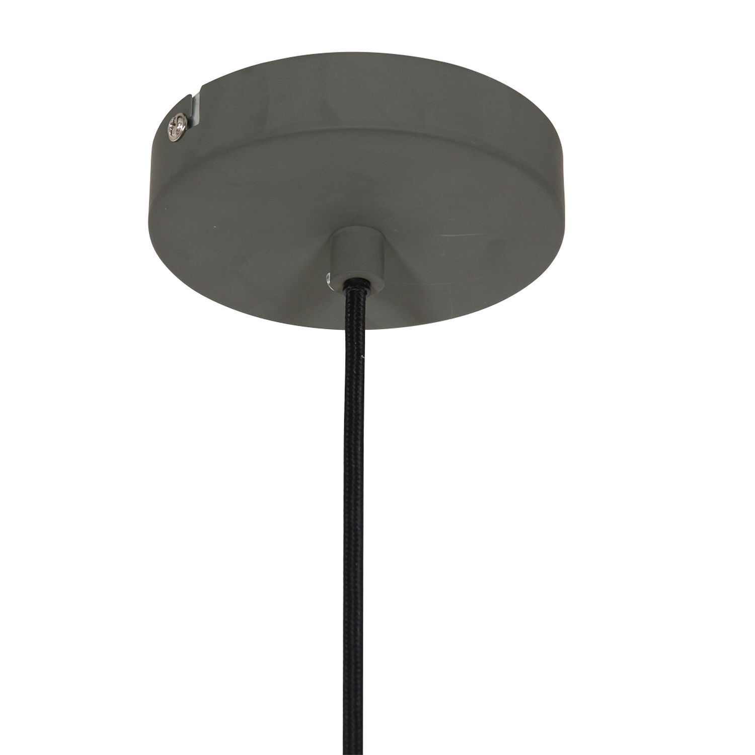 Lampe à suspendre Métal Gris L:50 cm rond E27 Design moderne