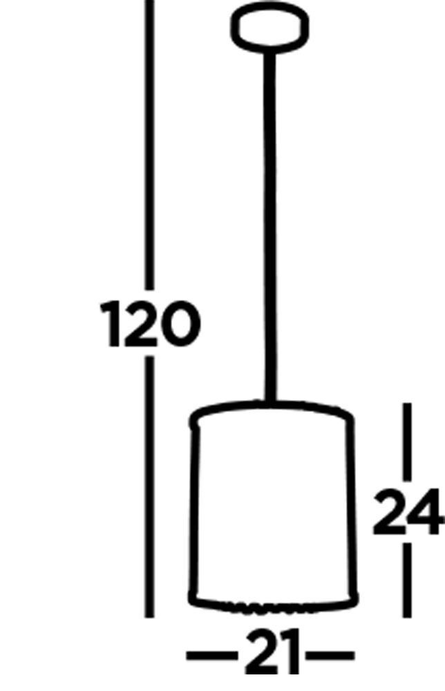 Lampe à suspendre ronde Ø 21 cm cristal E27 chrome clair