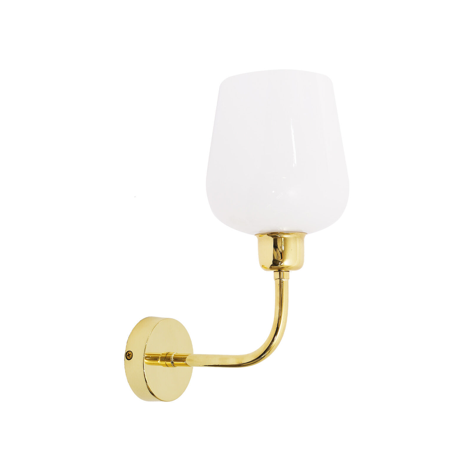 Applique salle de bain H : 28,5 cm laiton verre E27 TALIS Lampe