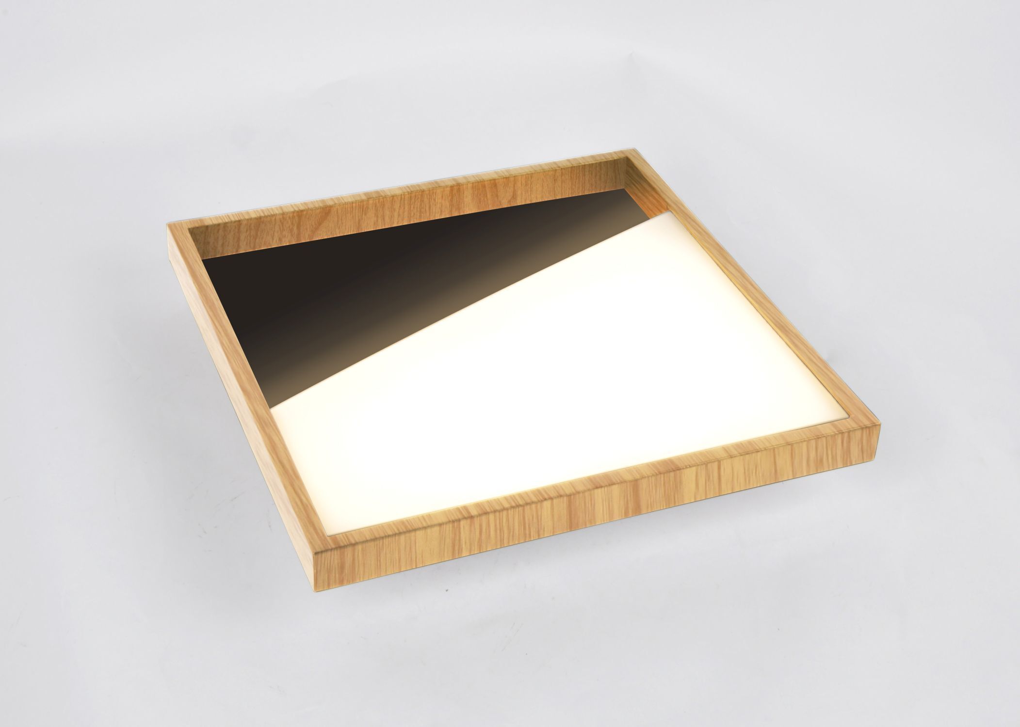 Applique LED noire nature L:30 cm blanc chaud faible éblouissement