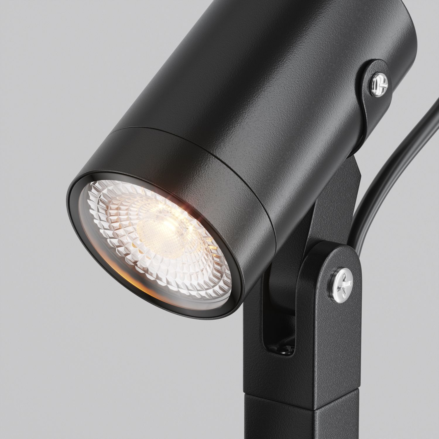 Lampe d'extérieur aluminium verre GU10 IP65 hauteur 60 cm noir