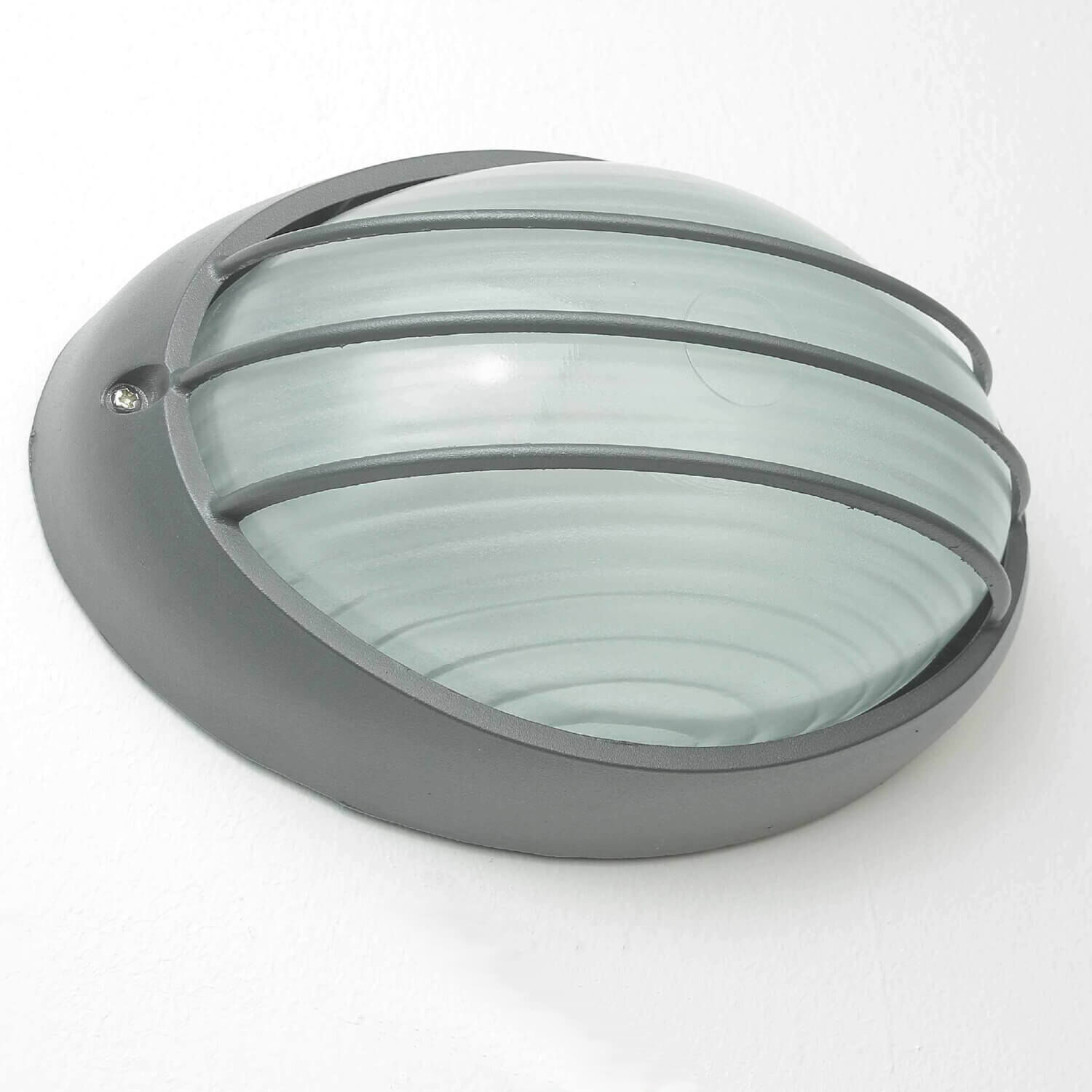 Maritime Wand Außenlampe Anthrazit oval AMSTERDAM Deckenleuchte, Leuchte