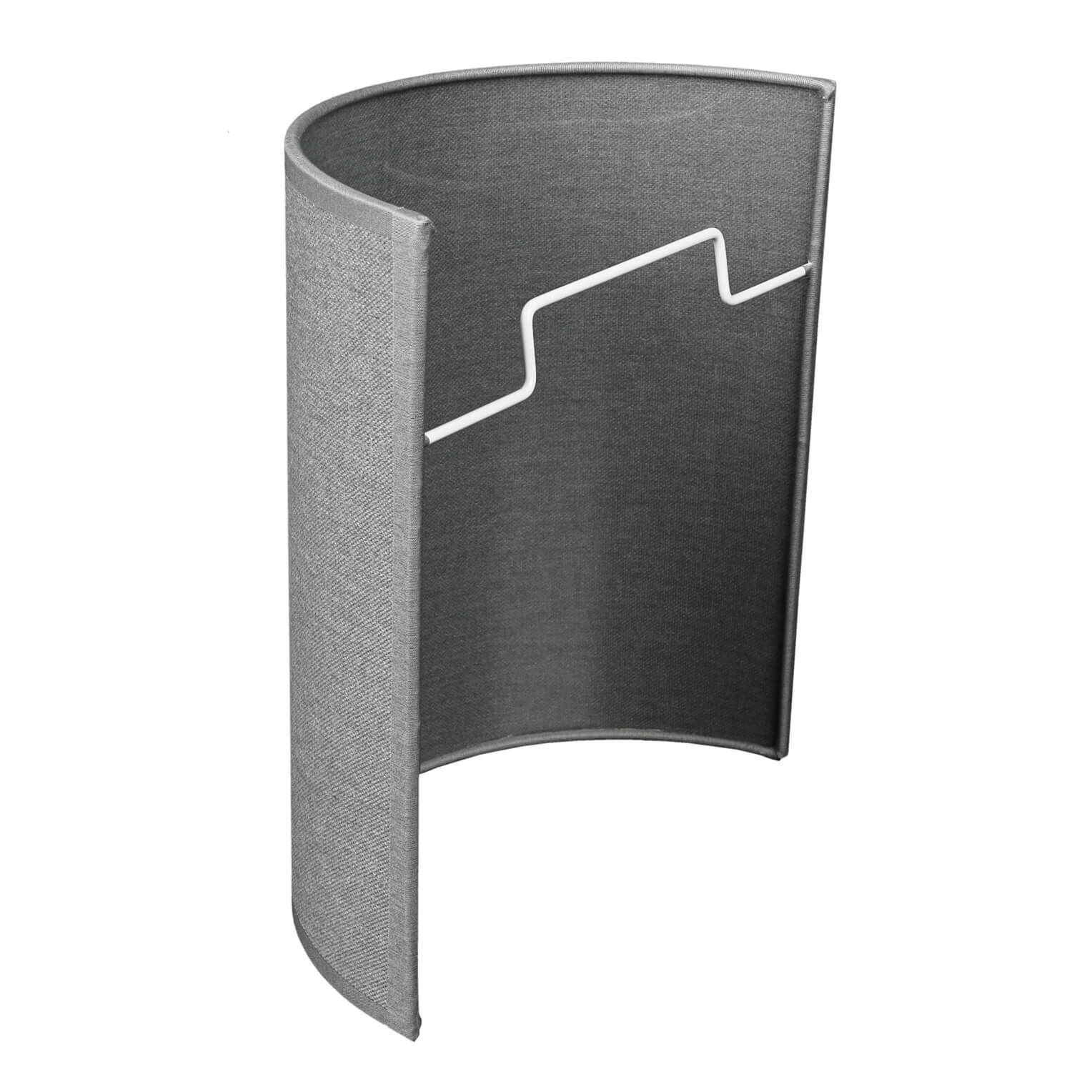 Applique murale ALICE Gris Tissu avec câble Fiche Manschette