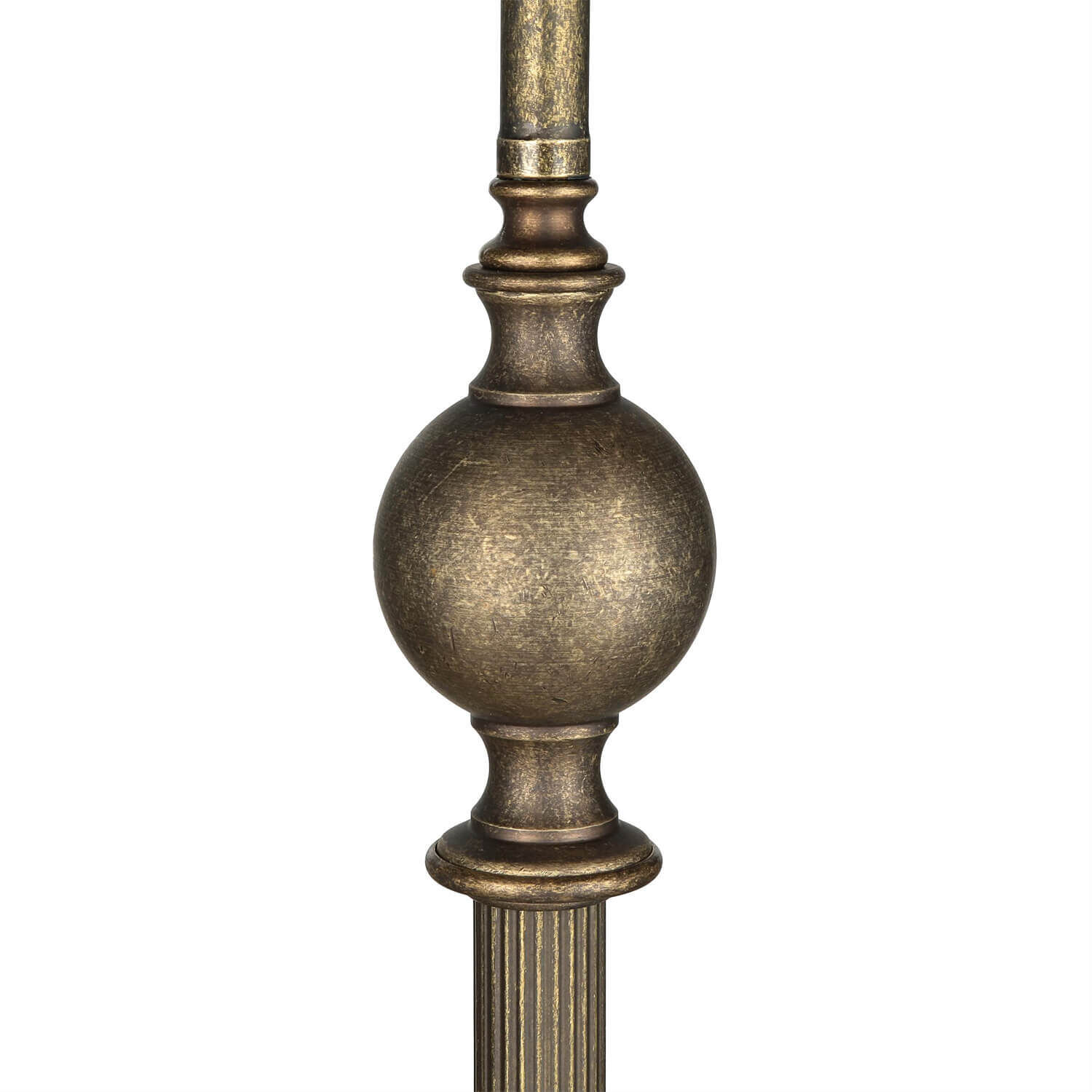 Lampadaire bronze antique laiton véritable Oslo