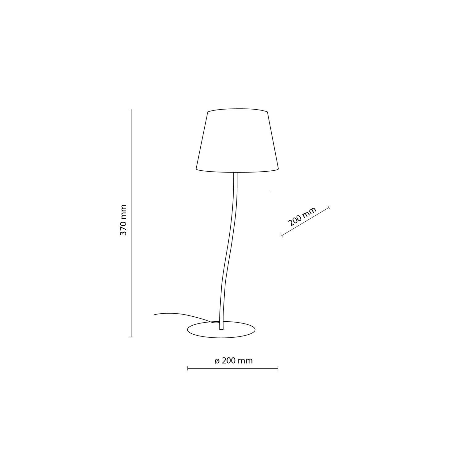 Lampe de table chambre d'enfant 37 cm métal tissu petit E27