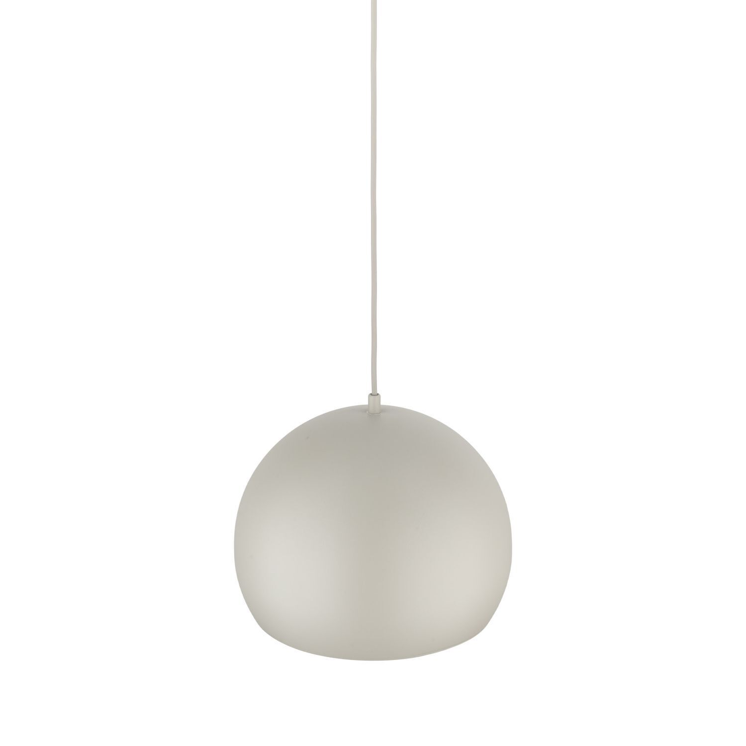 Lampe à suspendre Métal Beige Boule Abat-jour rond Ø 27 cm E27