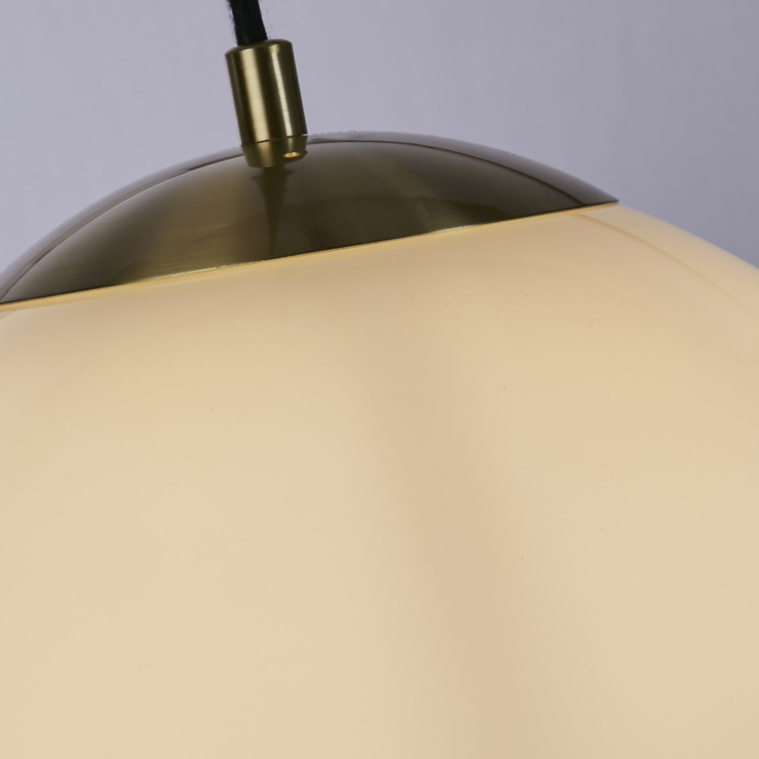 Boule Lampe à suspendre verre métal en laiton Ø24 cm faible éblouissement