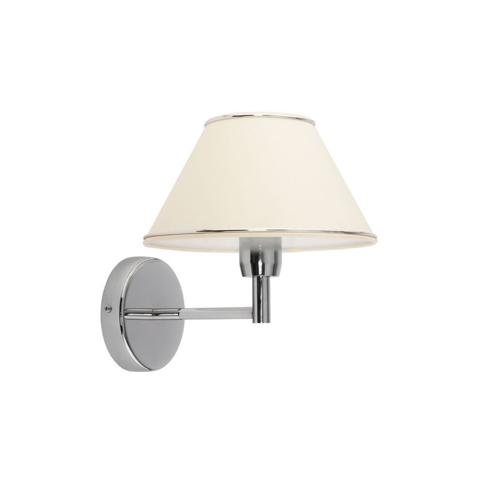 Applique murale Blanc Chrome E27 Salon Couloir Luminaire