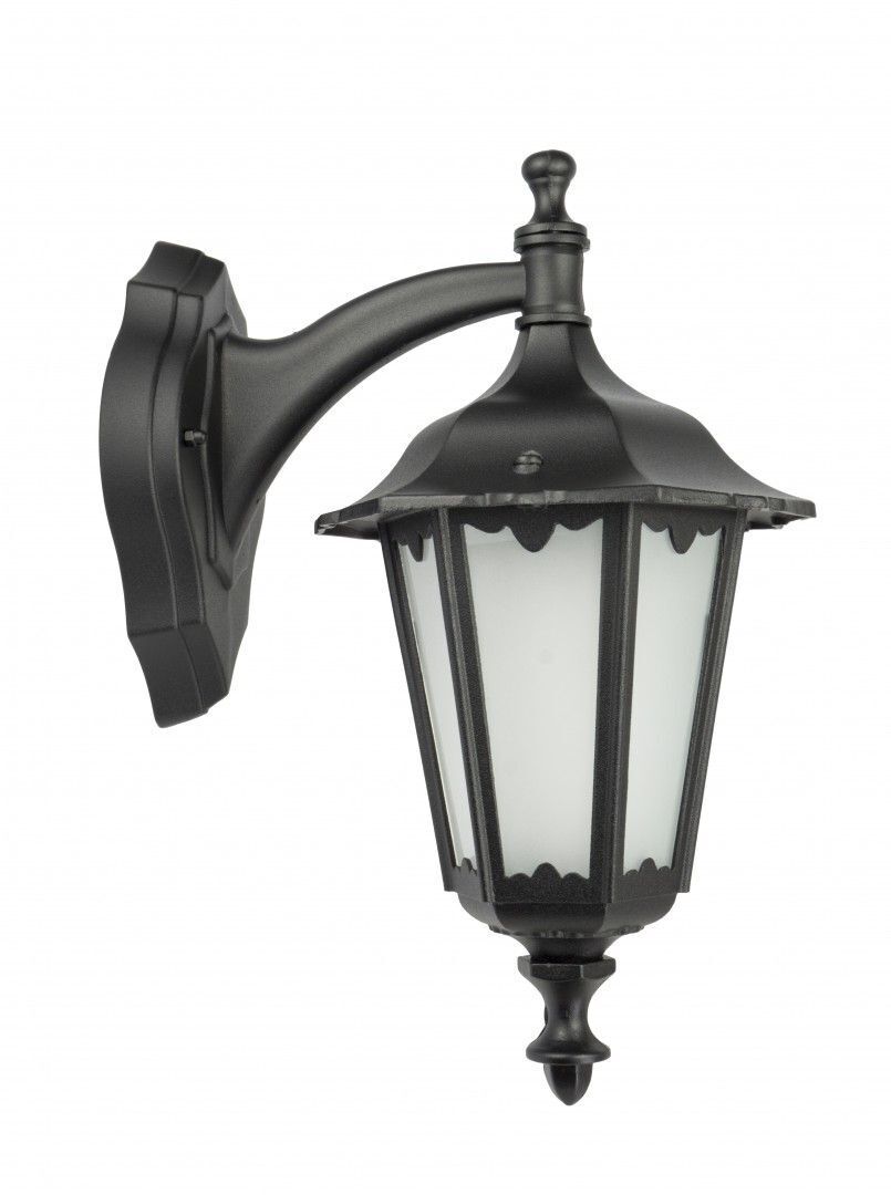 Lanterne murale Rustique IP43 Noir E27 Lampe d'extérieur