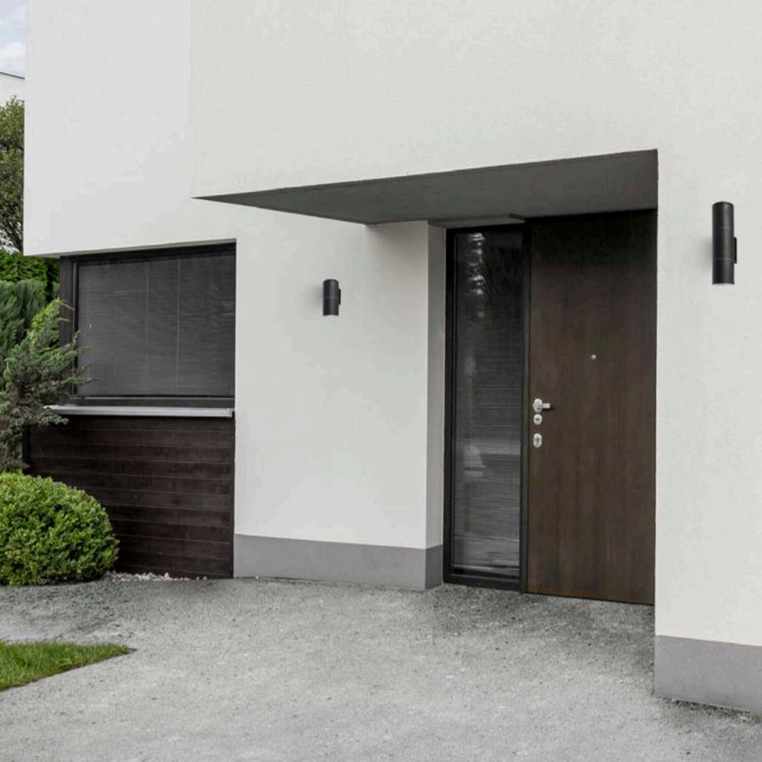 Applique murale moderne noire Up Down IP54 Outdoor