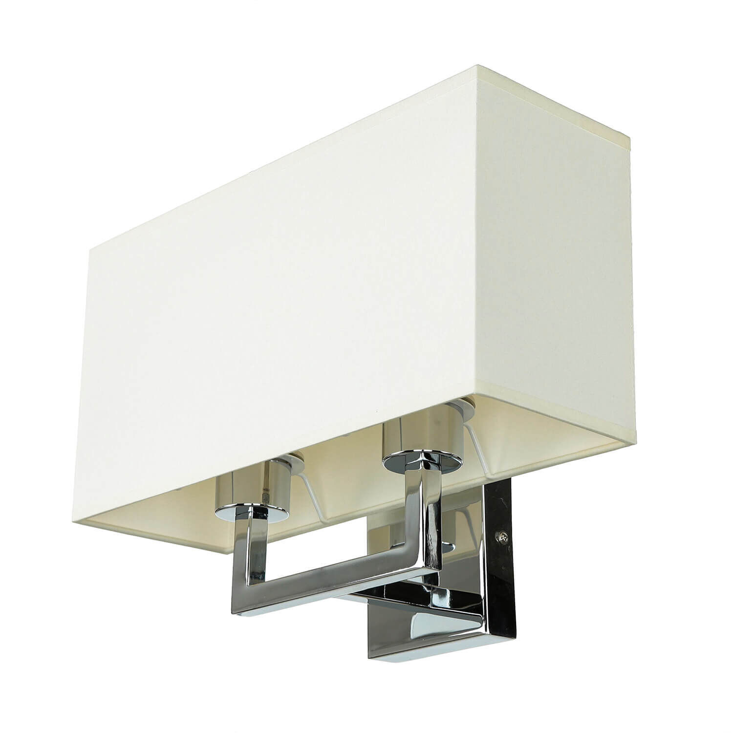 Wandleuchte, Wandlampe, Chrom, Metall, Schirm