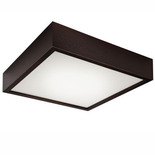 Plafonnier carré Marron Salon Bois