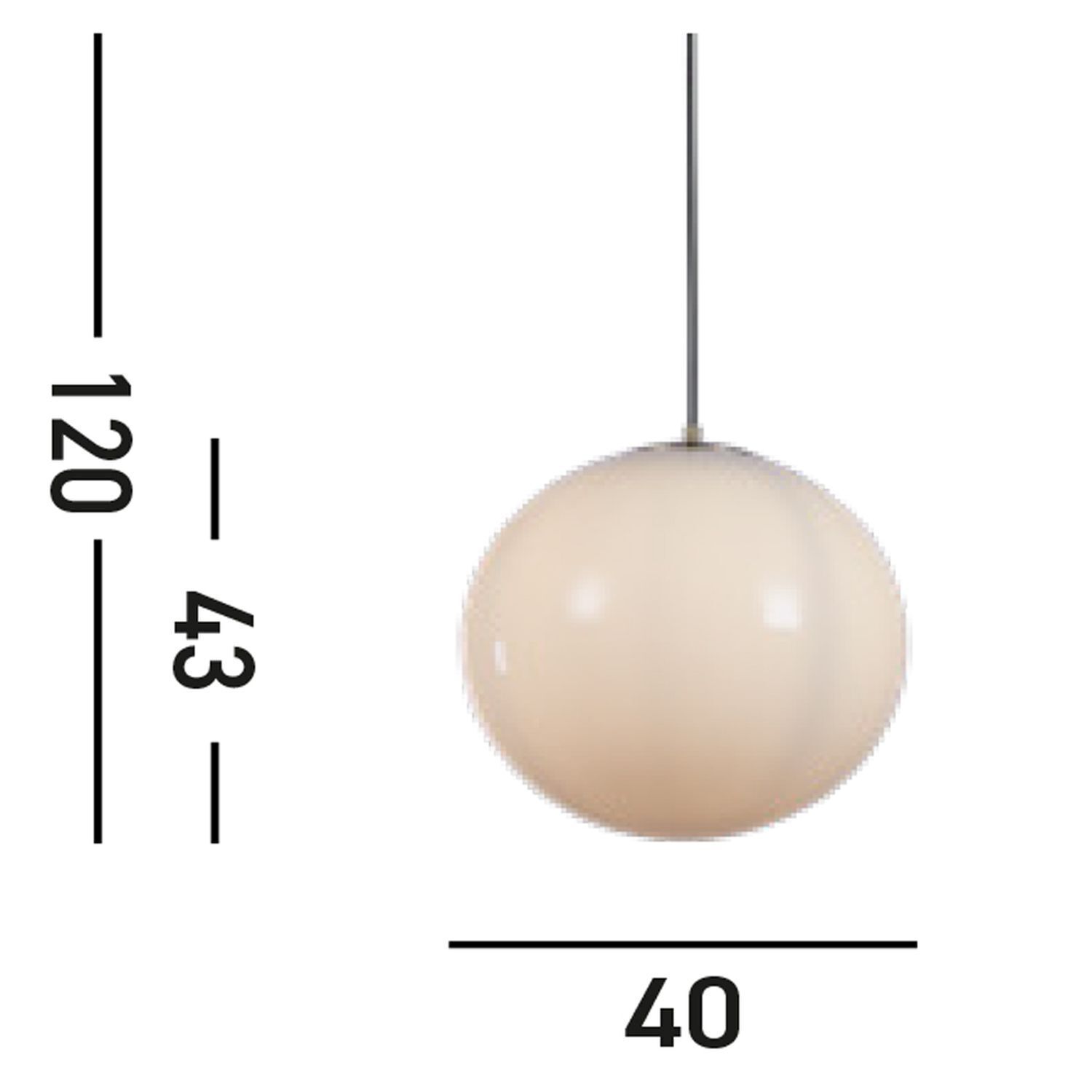 Lampe à suspendre confortable verre métal en laiton E27 Ø40 cm
