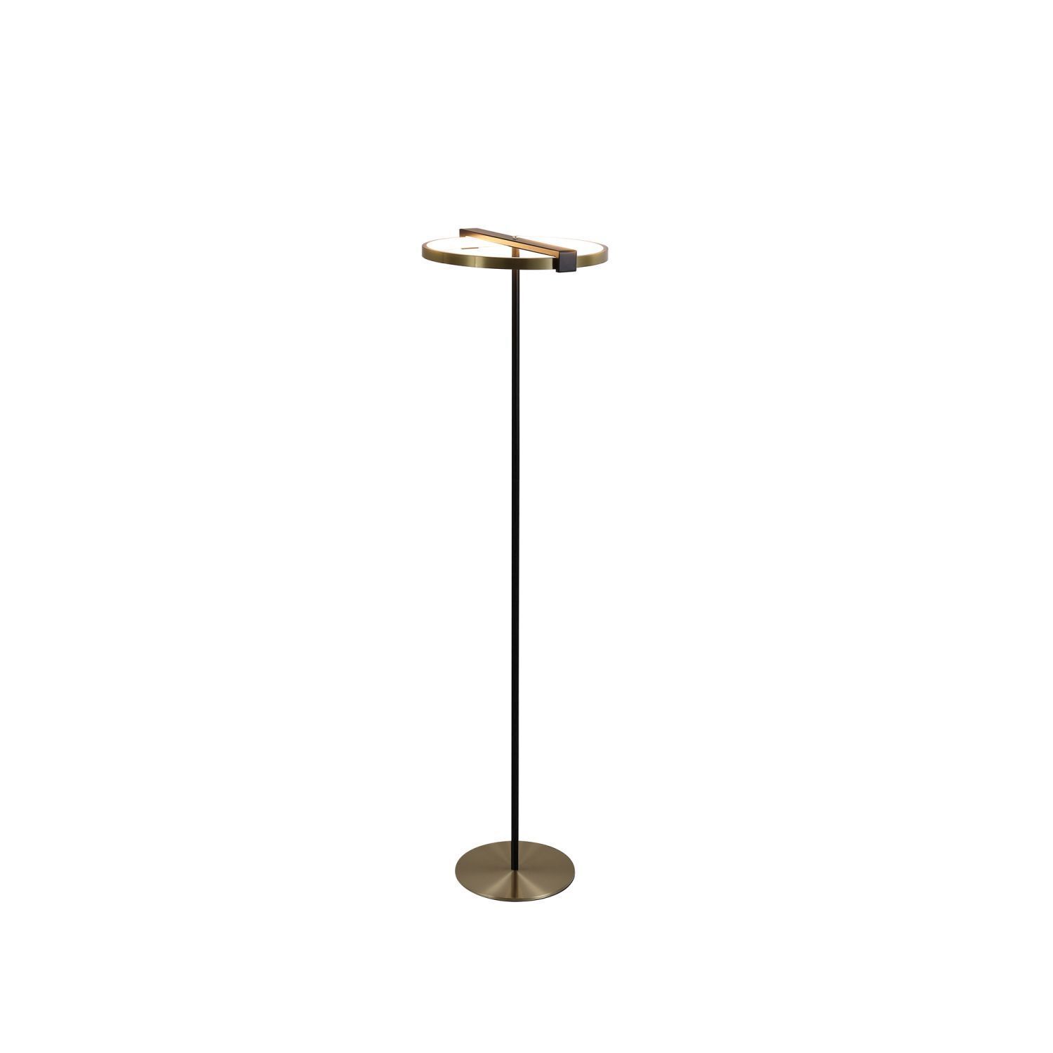 Stehleuchte, Leuchte, Standlampe, Brass, schwarz