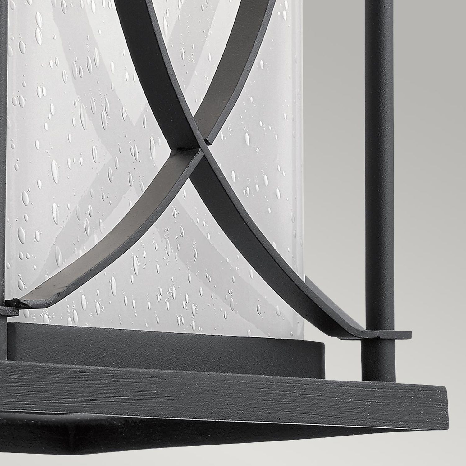 Laterne, Glas, Regen Tropfen, Metallrahmen, Schwarz