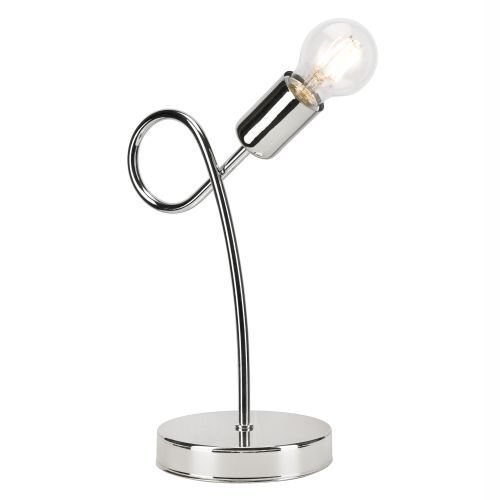 Lampe de table MADALYNN Chrome Moderne H:32cm Métal
