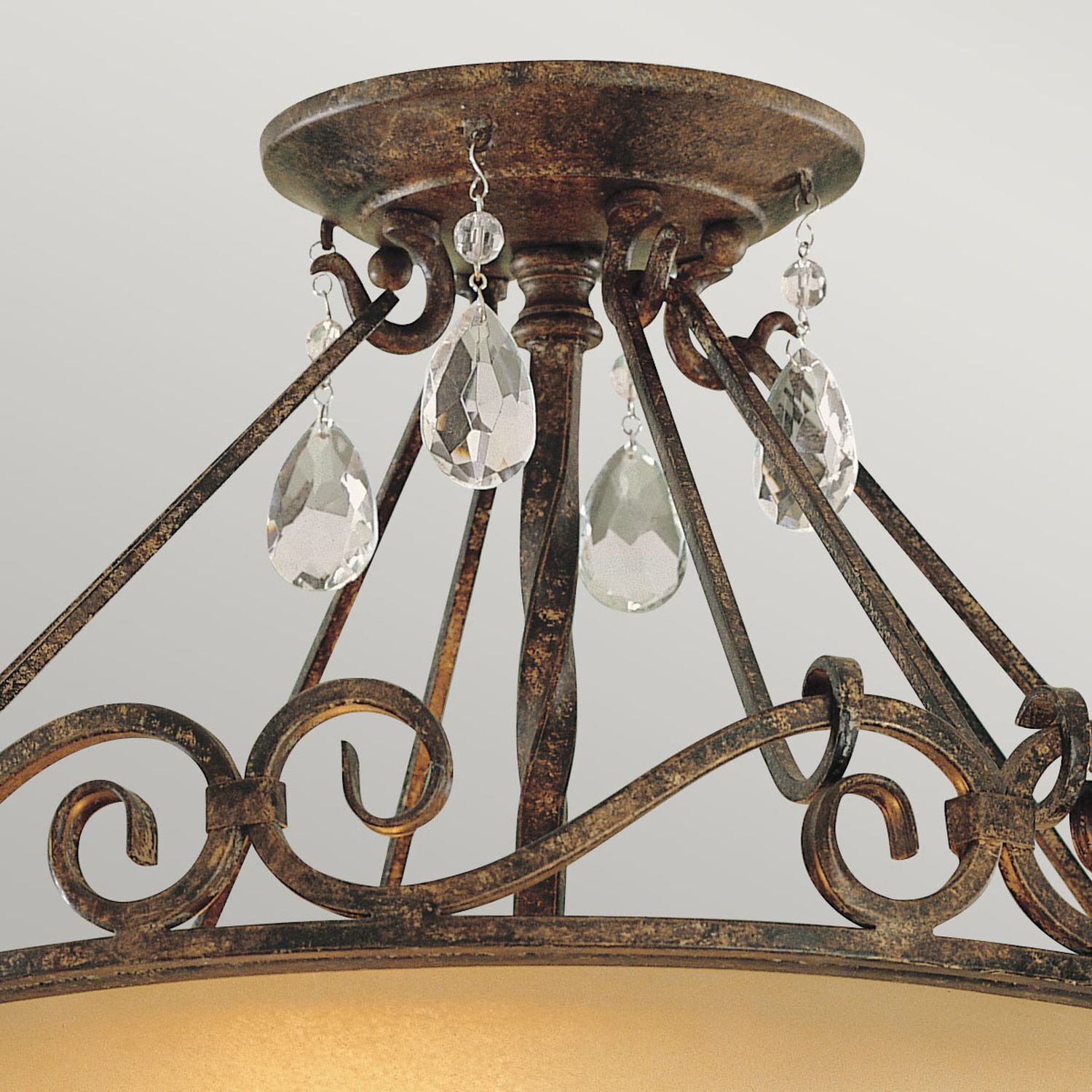 Leuchter, Lampe, Deckenleuchte, Bronze