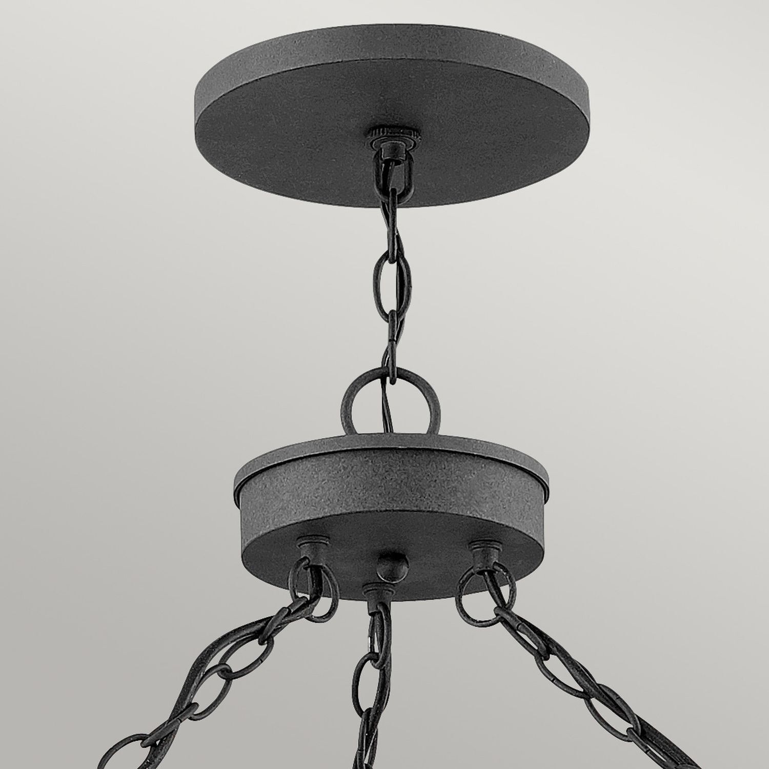 Suspension extérieure ronde Ø 94,9 cm verre alu E27 IP44