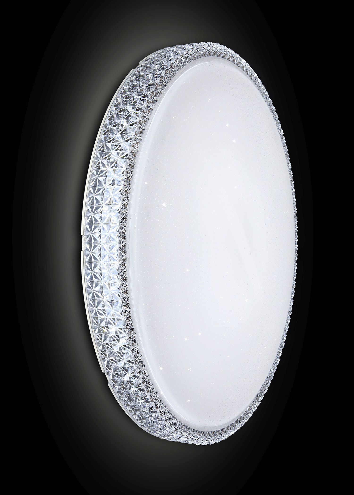 Plafonnier LED rond Ø 40 cm Ciel étoilé 4000 K Blanc