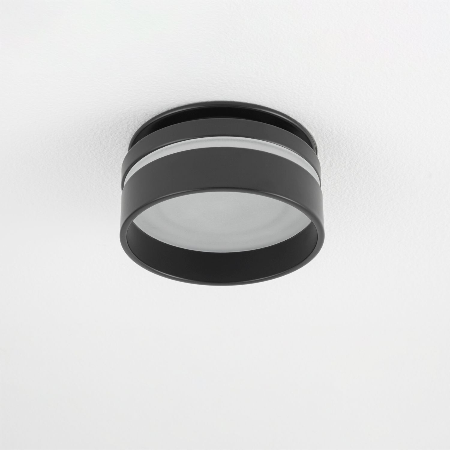 Spot encastré GU10 Ø 8 cm Noir Aluminium Moderne