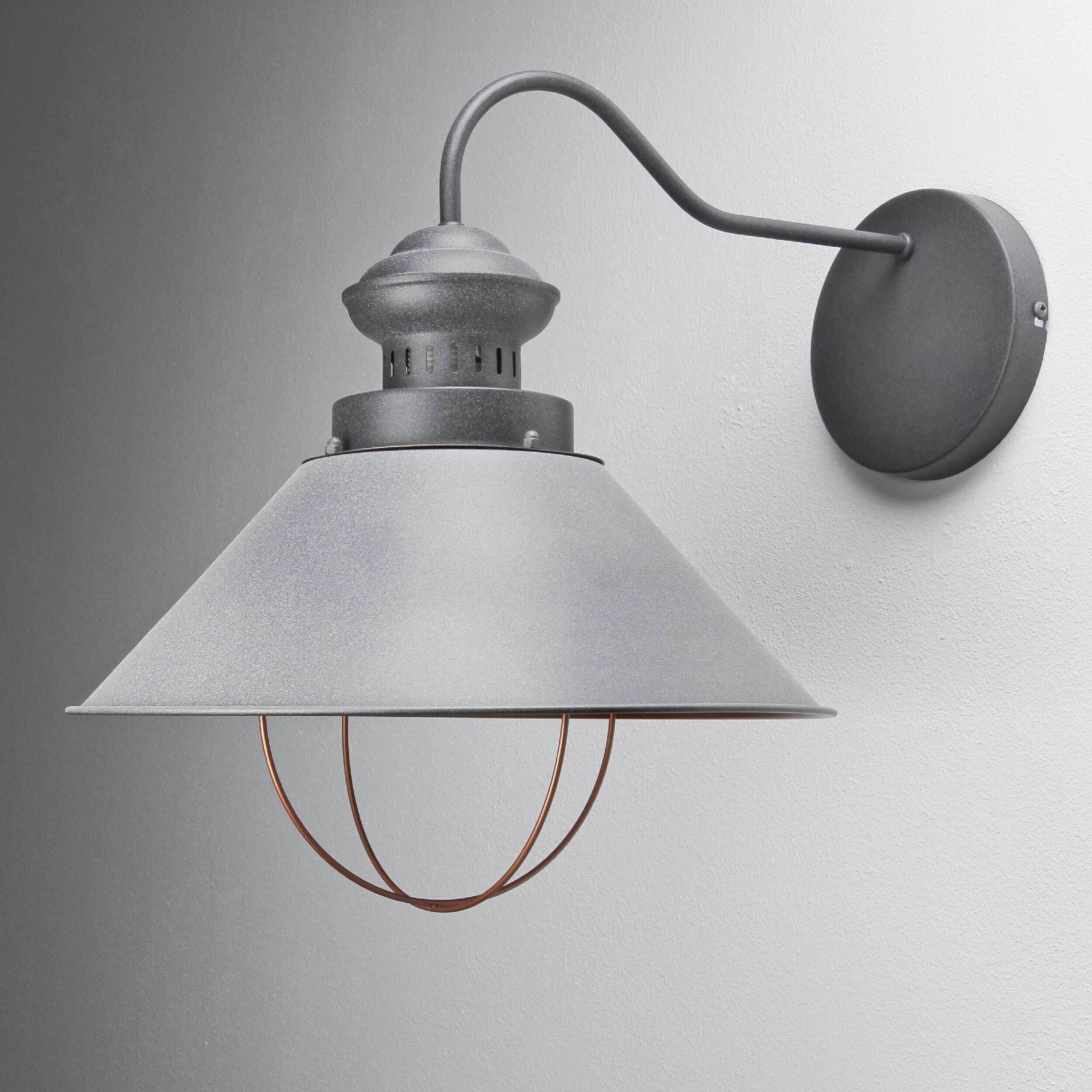 Applique intérieure Gris Cuivre E27 Design industriel Lampe, Lampenschirm