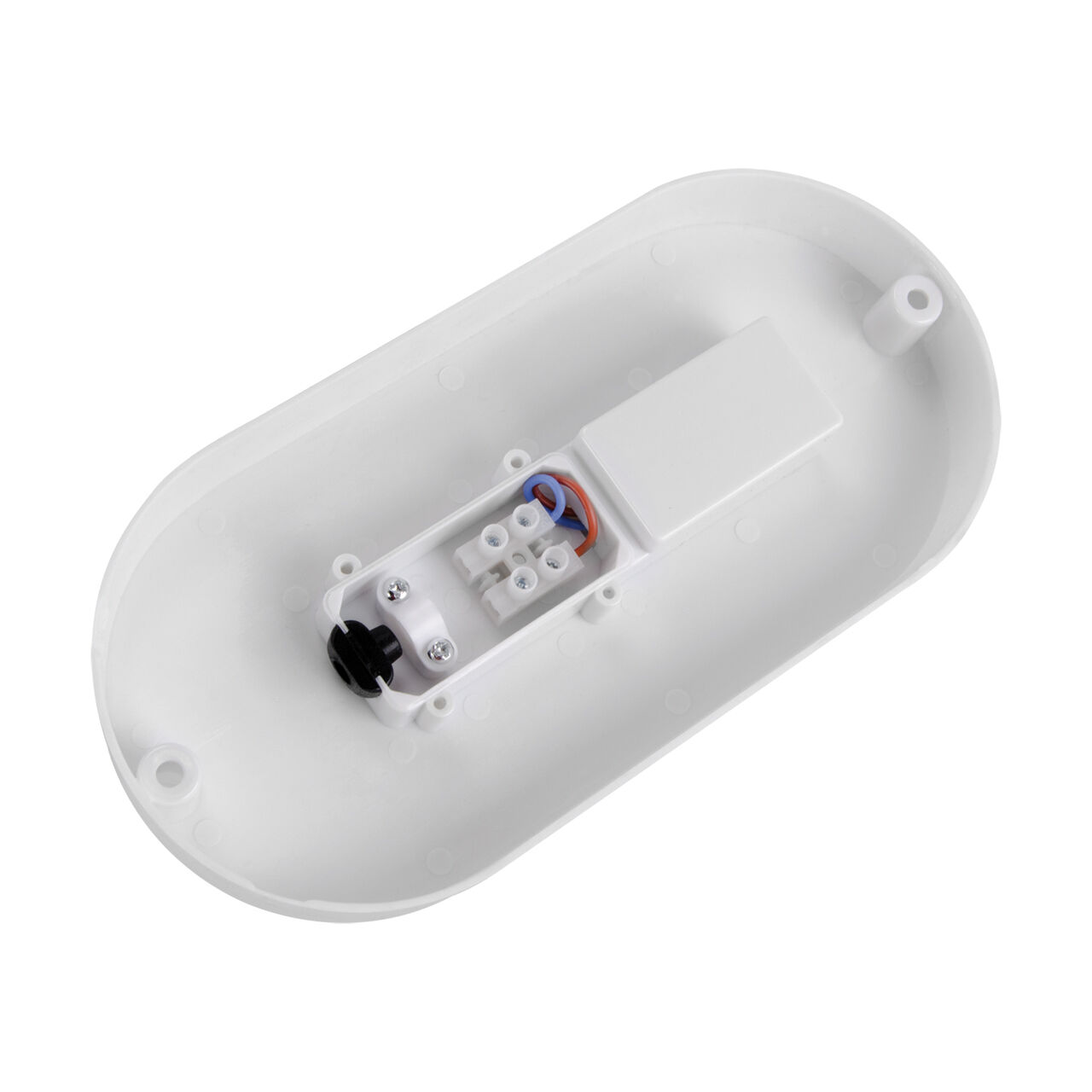 Plafonnier LED IP65 blanc ovale à faible éblouissement