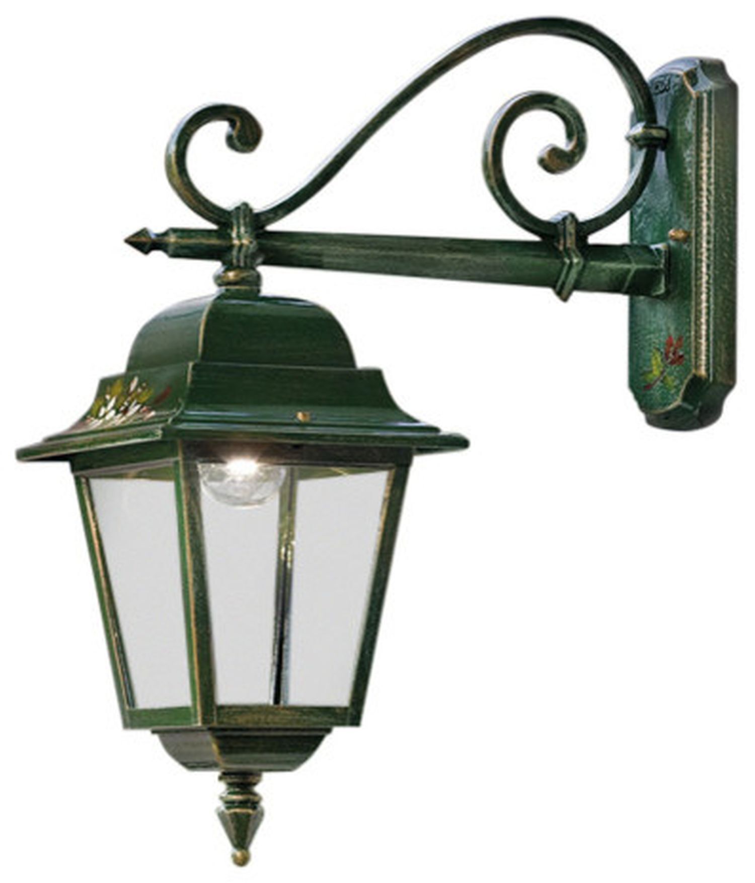 Lampe d'extérieur mur aluminium E27 IP43 55 cm de haut