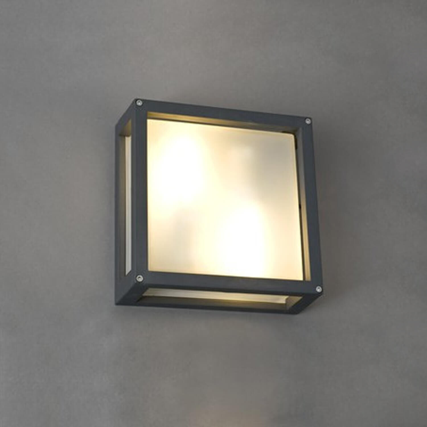 Lampe d'extérieur moderne en anthracite 25/25 cm