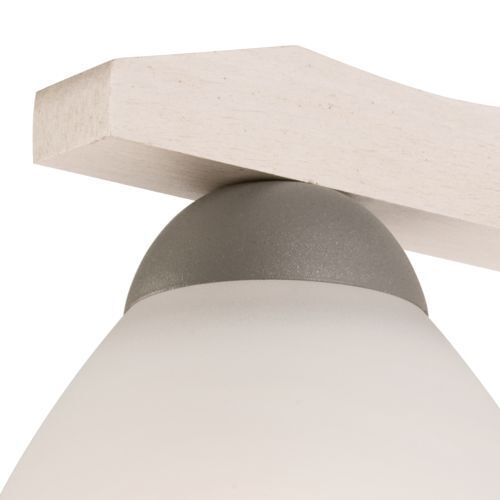 Applique BATORY Marron Bois Verre confortable Lampe