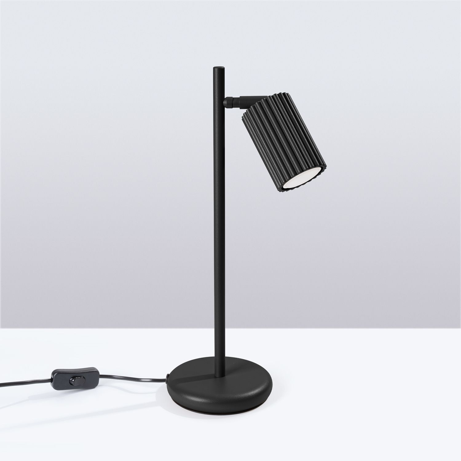 Lampe de bureau Noir H : 43 cm orientable Aluminium GU10