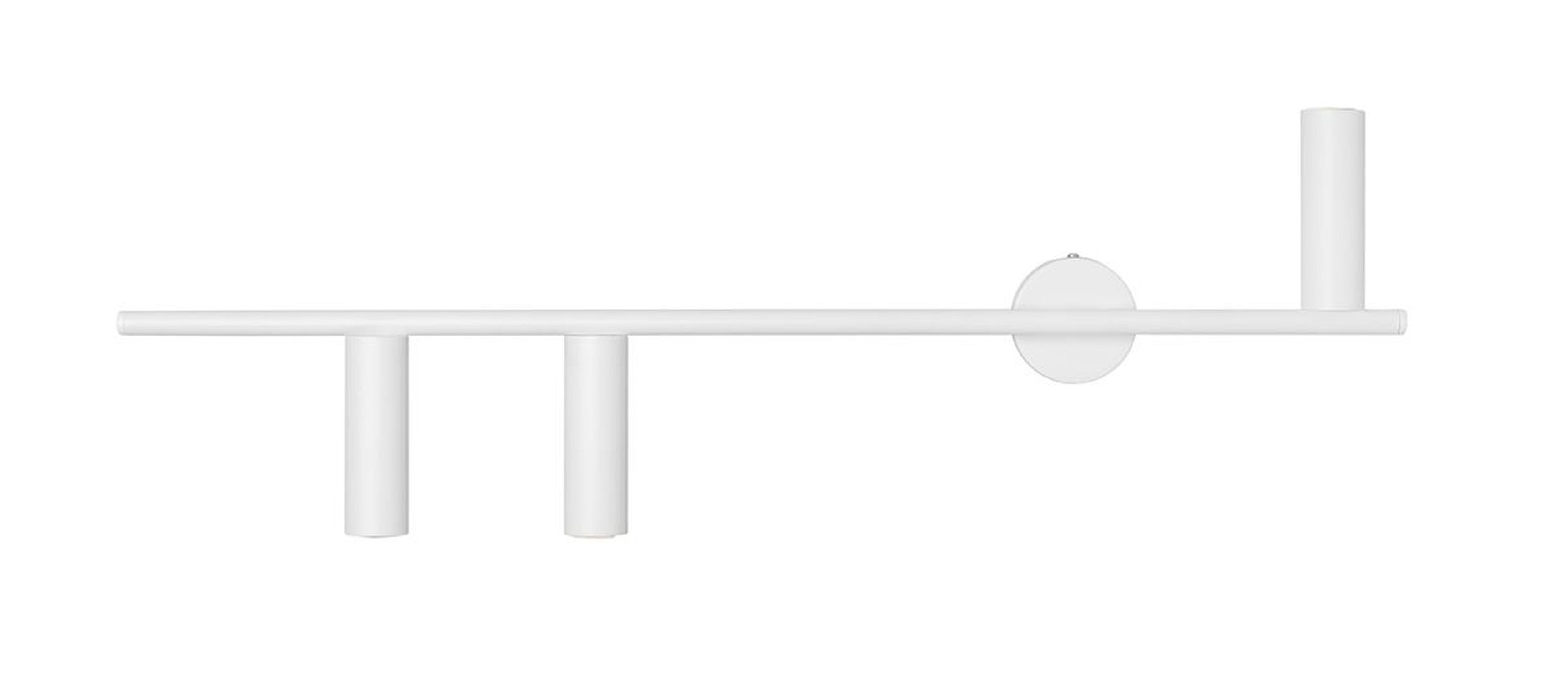 Applique rétro métal blanc 3 feux GU10 en métal