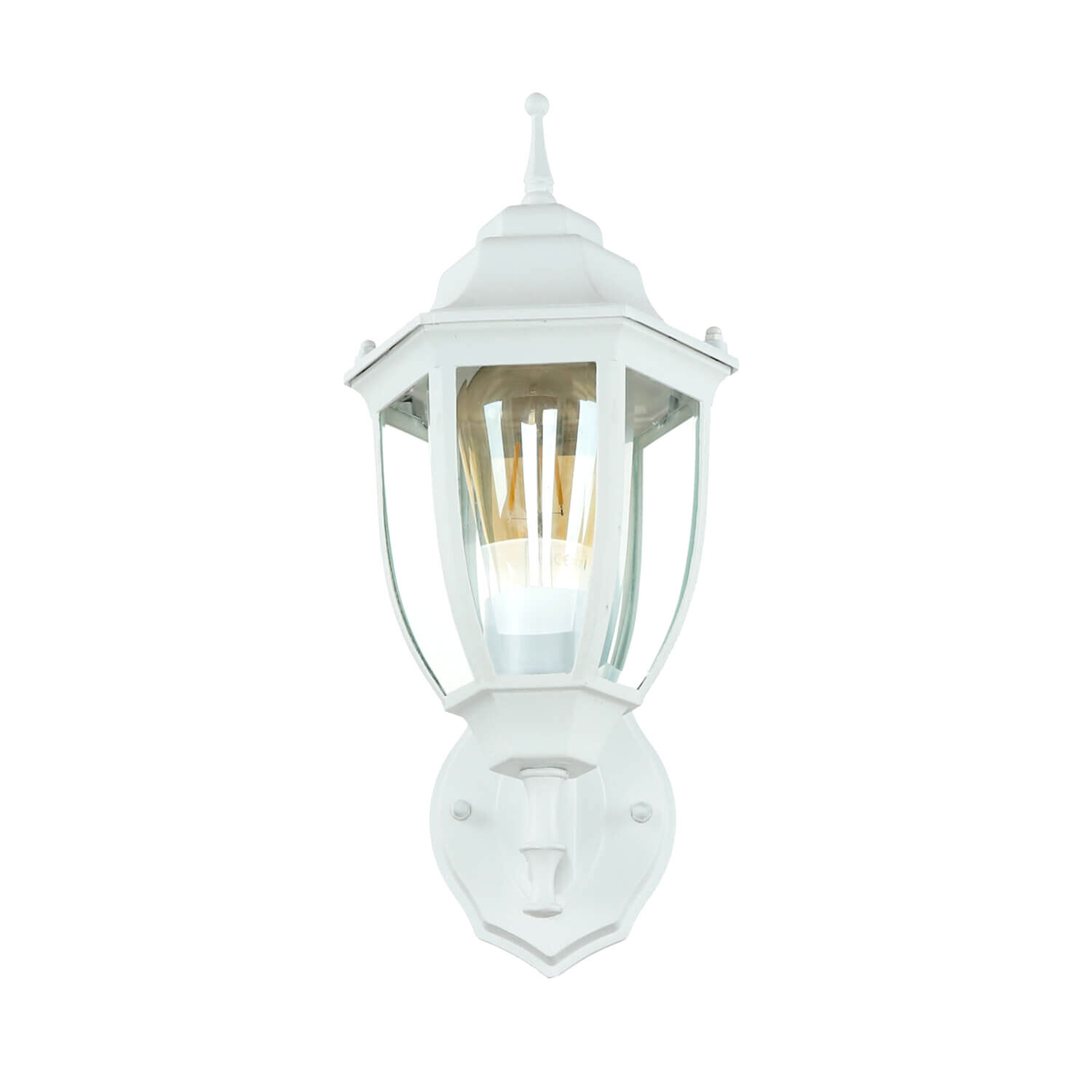 Applique blanche d'extérieur Lanterne rustique LYON H:35,5cm Lampe