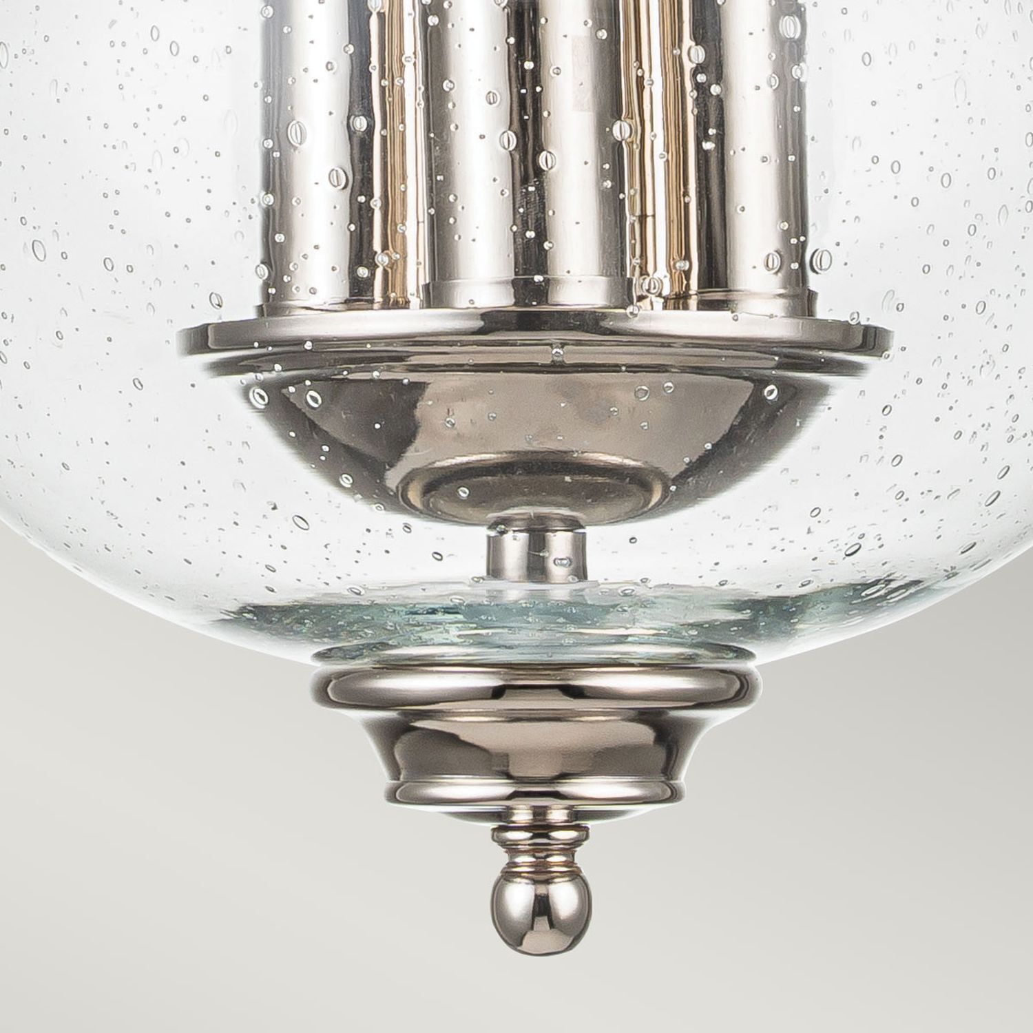 Lampe de plafonnier métal verre Ø 25,4 cm H : max. 1,4 m réglable