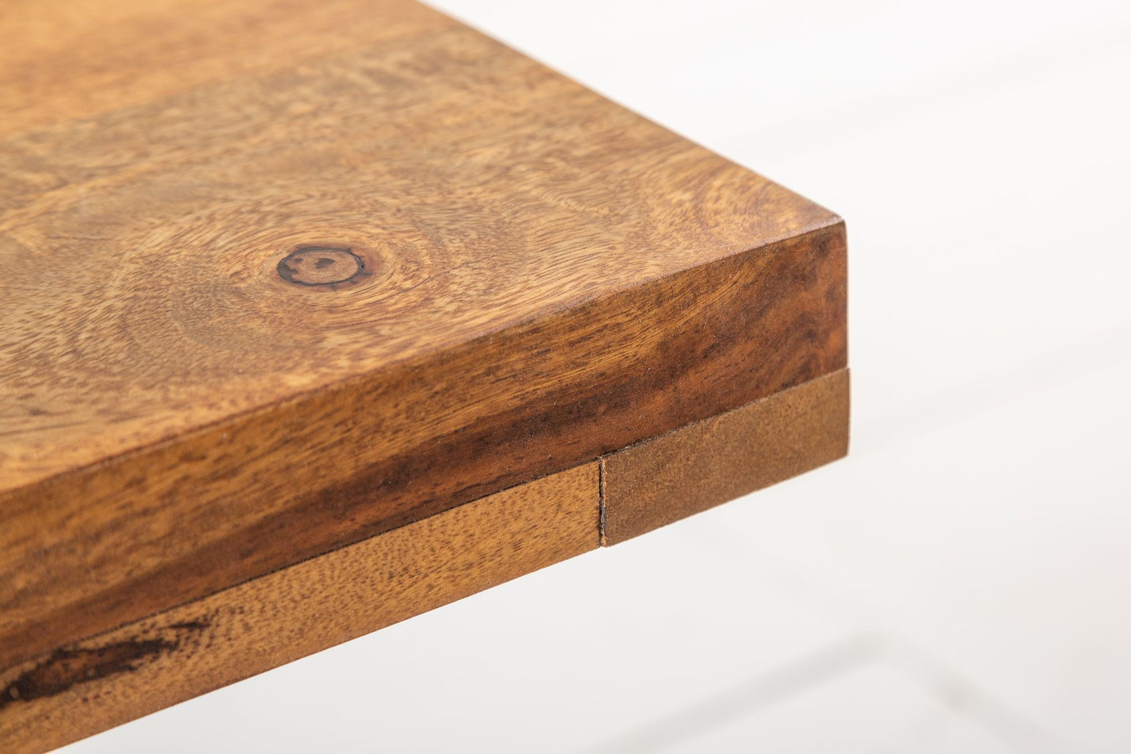 Table basse en bois de sheesham et métal 100 x 60 cm Holz, Hartholz, Innenarchitektur, Gebeiztes Holz, Schublade