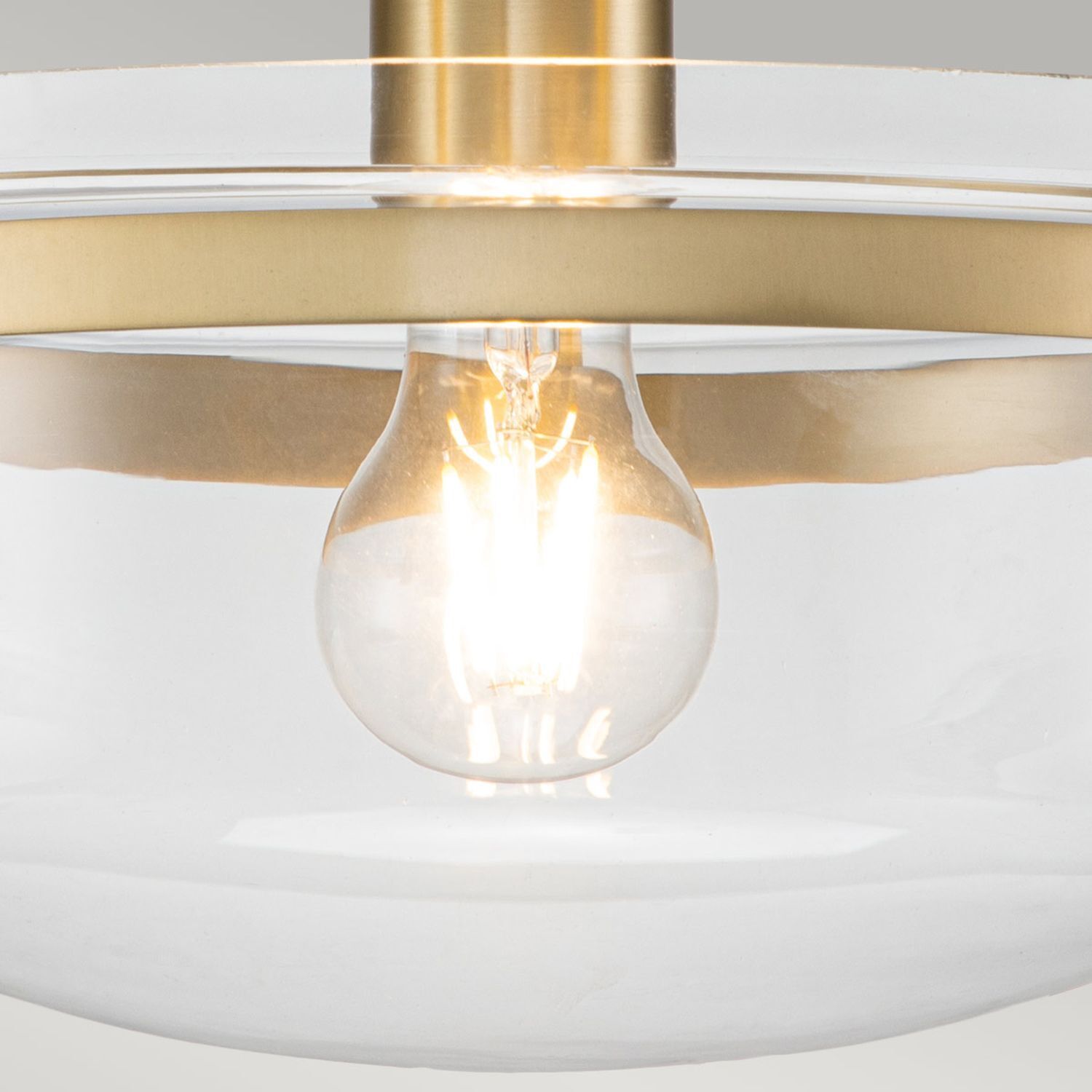 Lampe de plafonnier métal verre E27 Ø 33 cm rond ALONSO