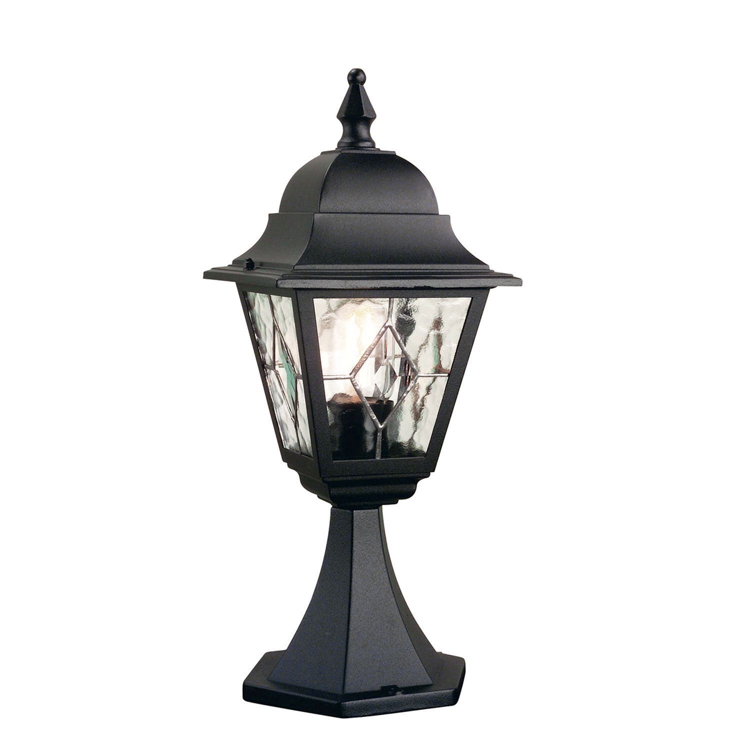 Lampe de jardin Debout Noir H:44cm Rustique Extérieur
