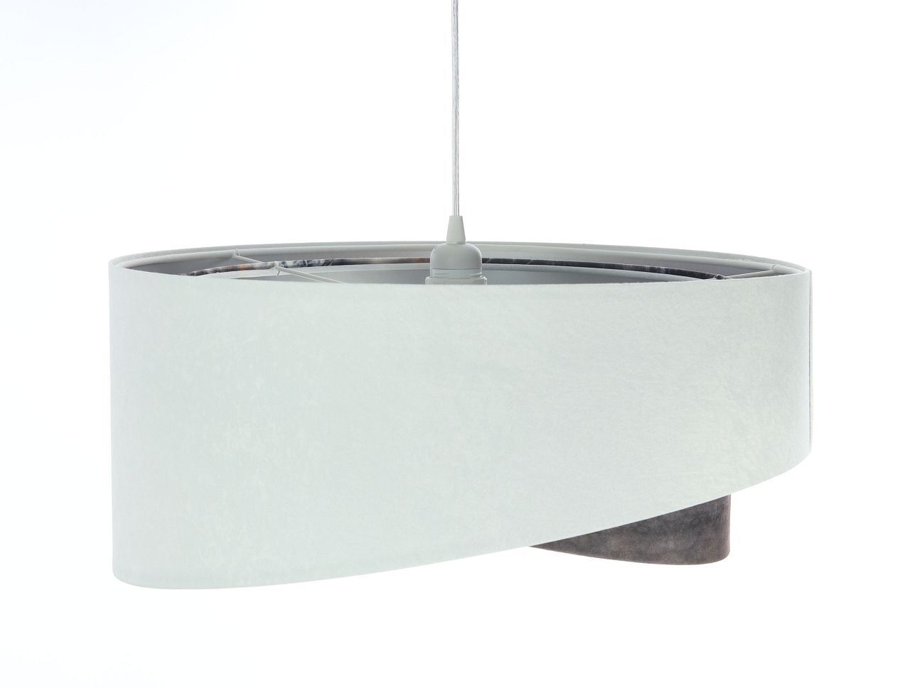 Suspension Salon rond D : 50 cm Tissu aspect velours