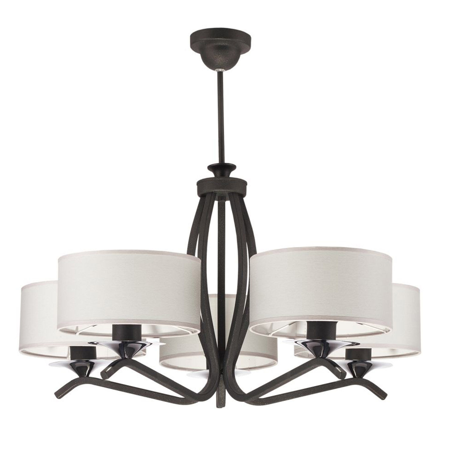 Lampe de plafond graphite blanc Ø66cm DAGNO Salle à manger Leuchter, Lampe, Leuchte