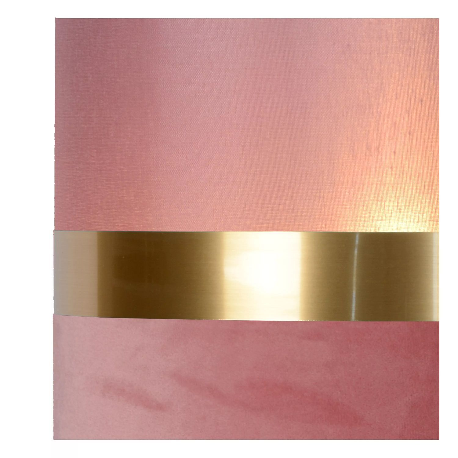Stilvolle Pendelleuchte Stoff Pink Gold E27 Ø30 cm rund Beleuchtung, Aluminium