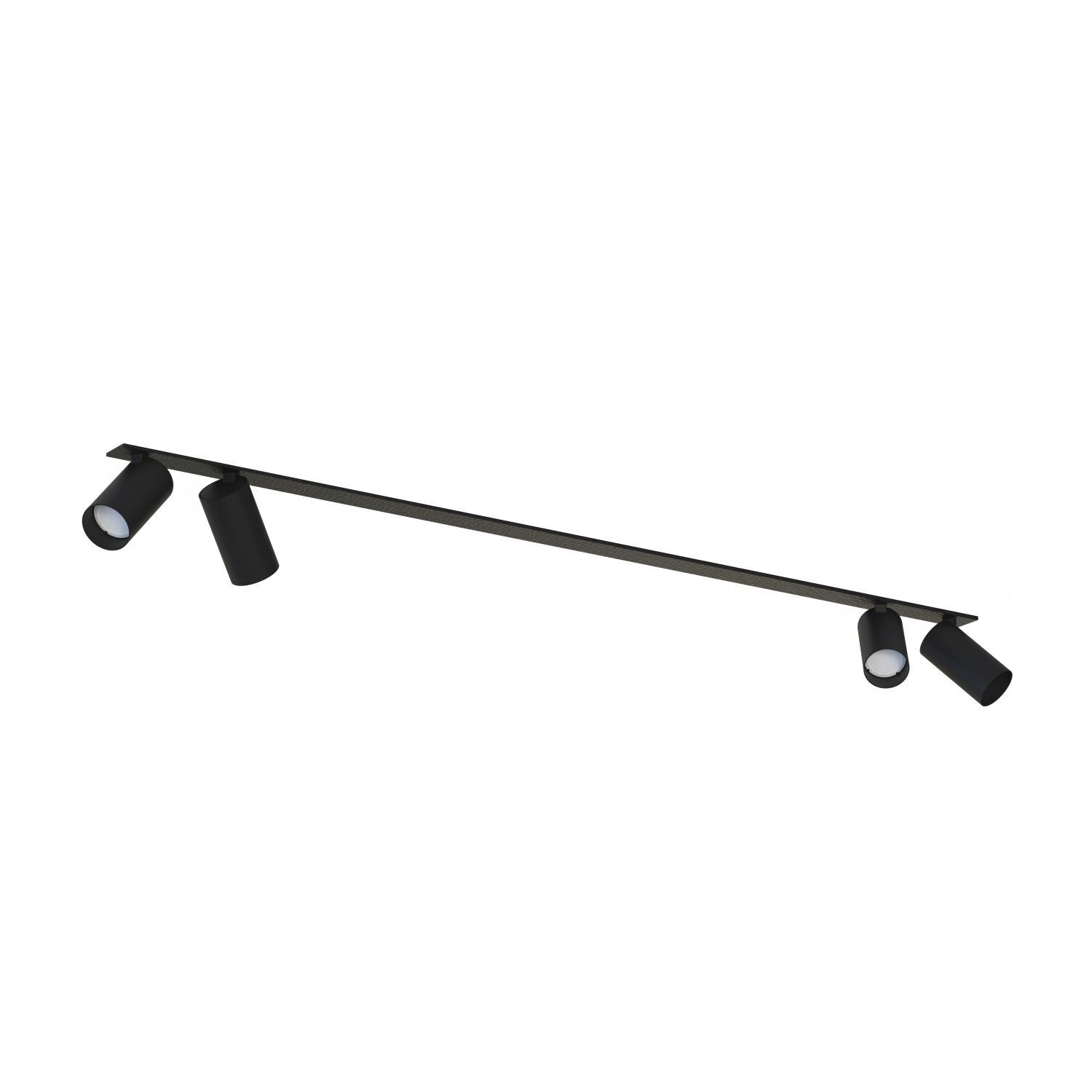 Projecteur de plafond encastré 118 cm de long 4-flamme GU10 noir