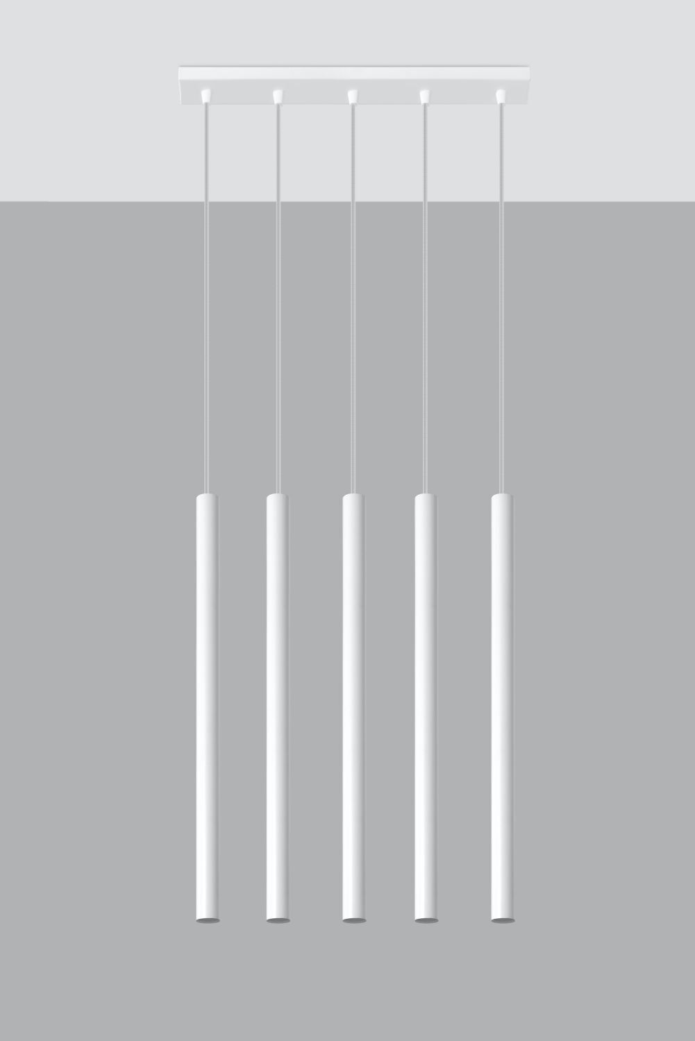 Suspension minimaliste Blanc 4x G9 Cuisine Table à manger