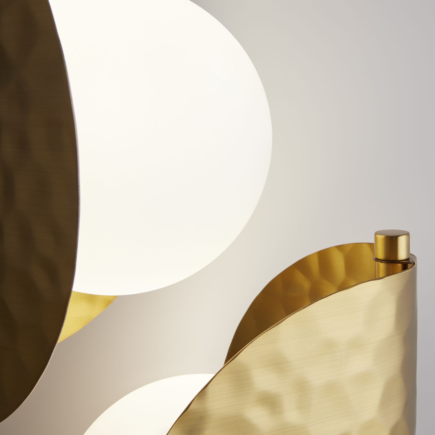 lampe, gold, messing, dekor, modern