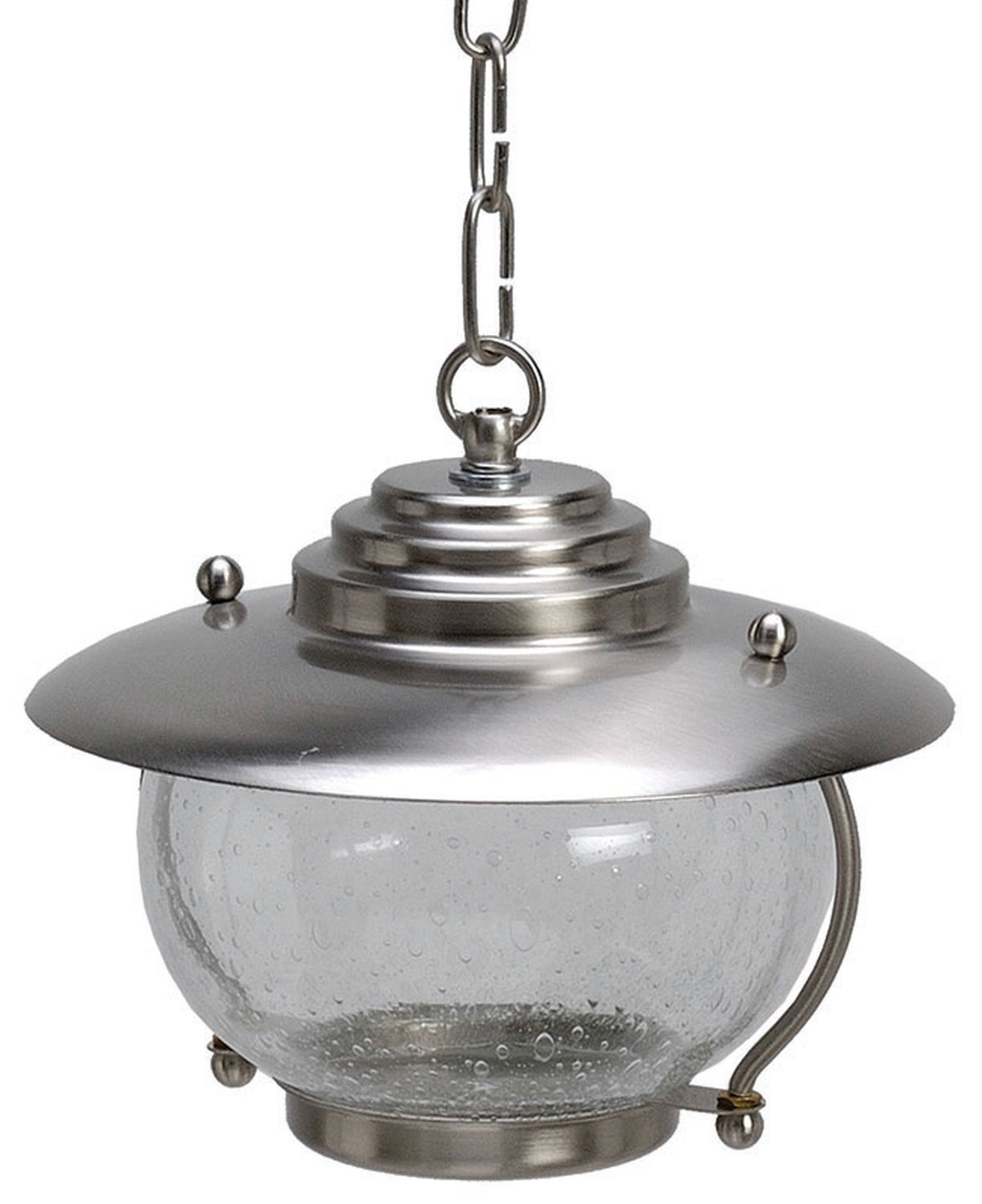 Lampe d'extérieur verre laiton en nickel IP43 balcon