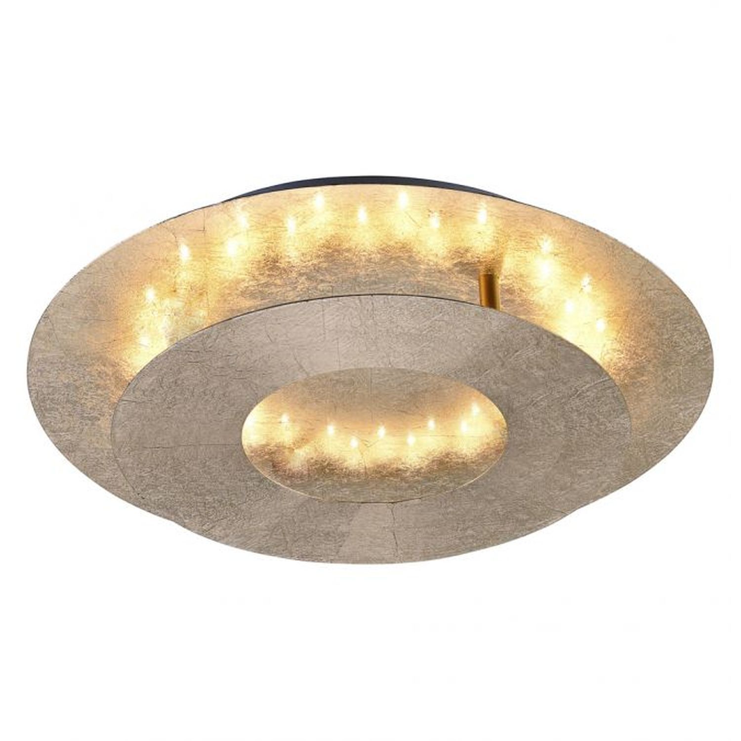 Plafonnier LED stylé orientable 6 W en feuille d'or
