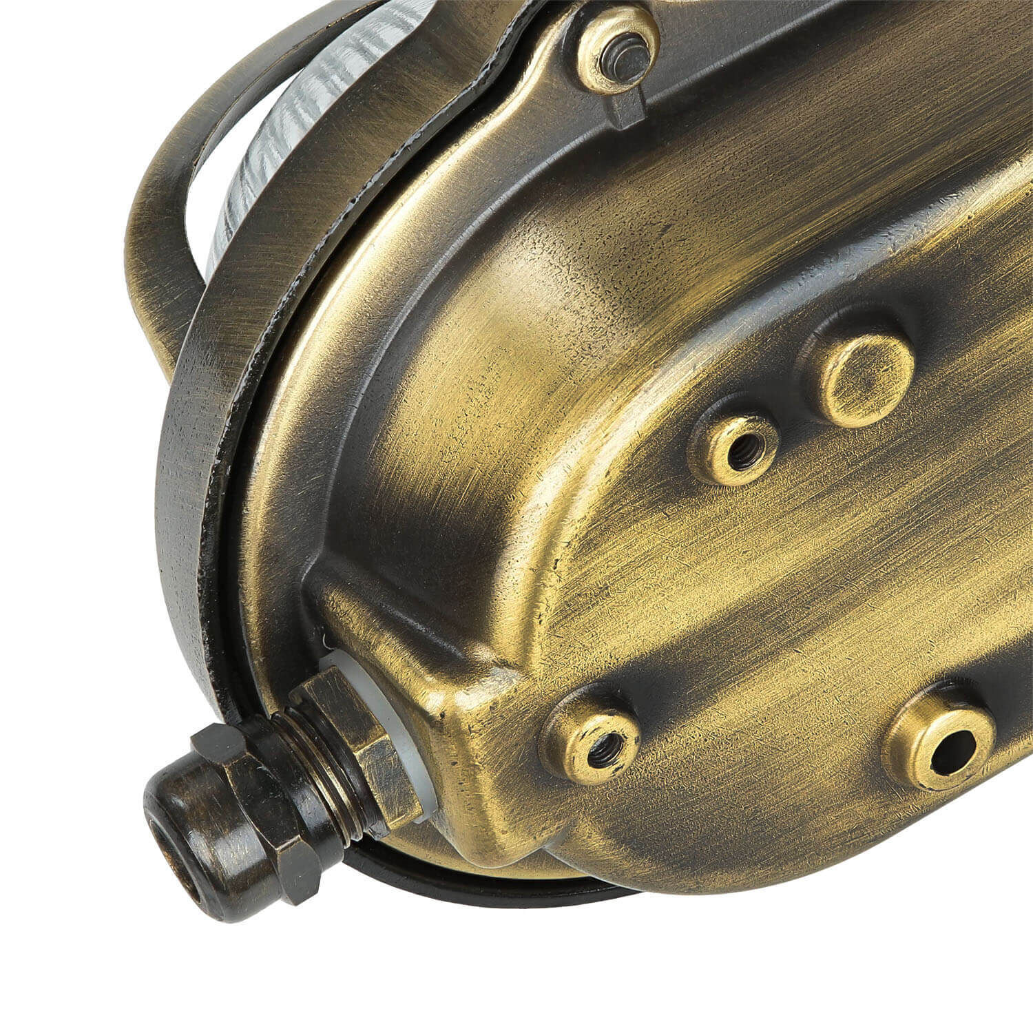 Lampe d'extérieur antique mur laiton véritable SKIATHOS