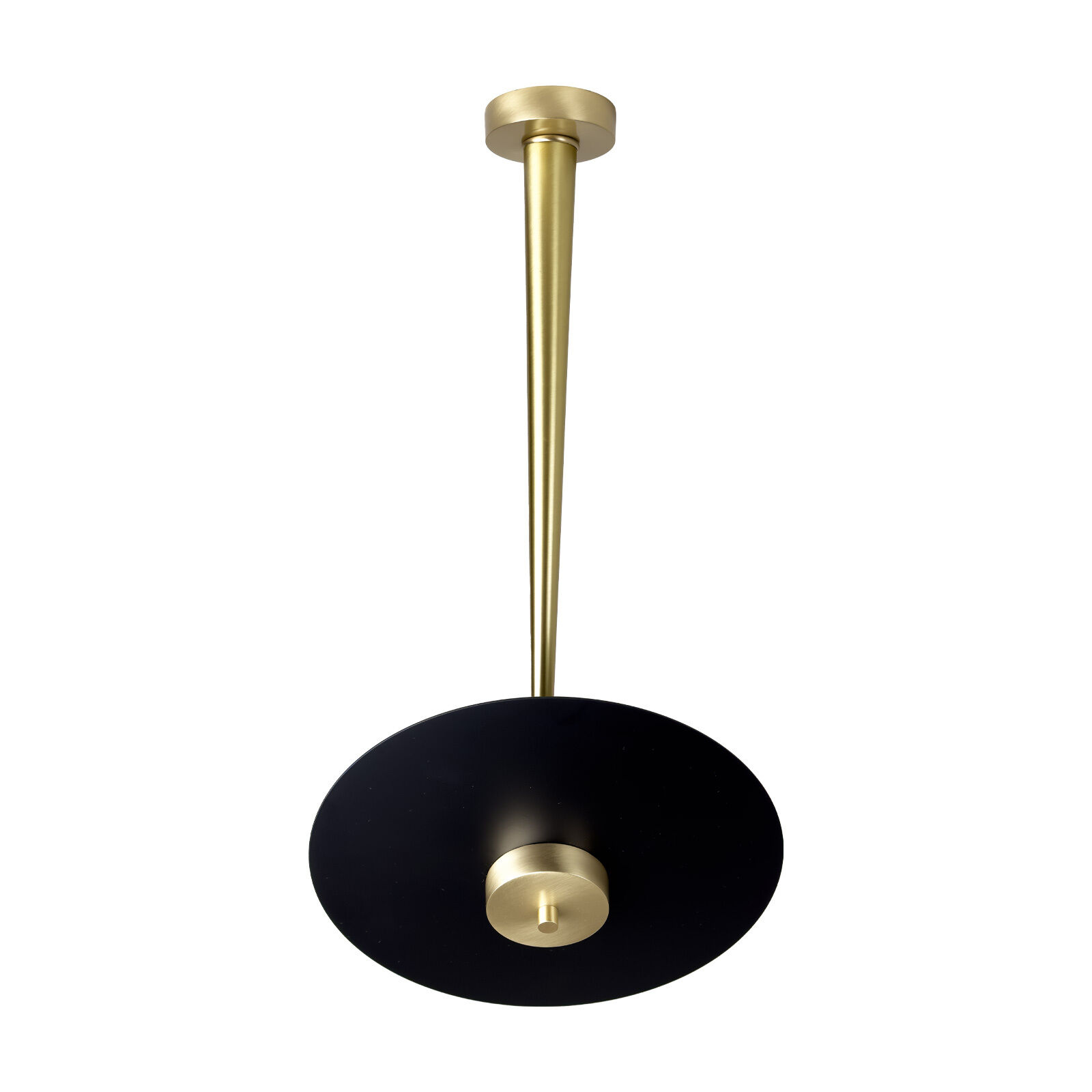 Plafonnier LED rond D : 30 cm en bronze clair noir