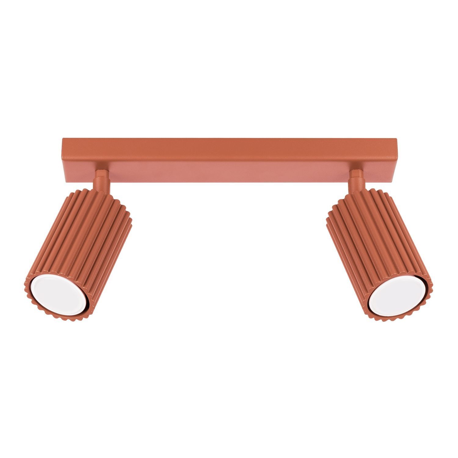 Plafonnier orientable L : 30 cm petit 2-flamme GU10 rouge