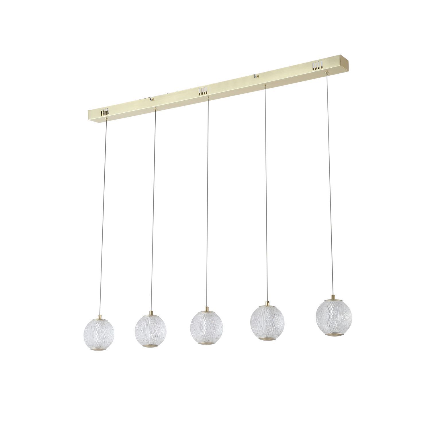 pendant lights, fünflichter-bar, glas-glas-Globus, hängelampe, deckenleuchte